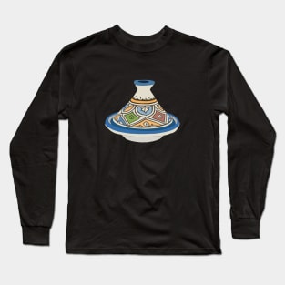 Tajine Hand Drawn - Tagine - طاجين Long Sleeve T-Shirt